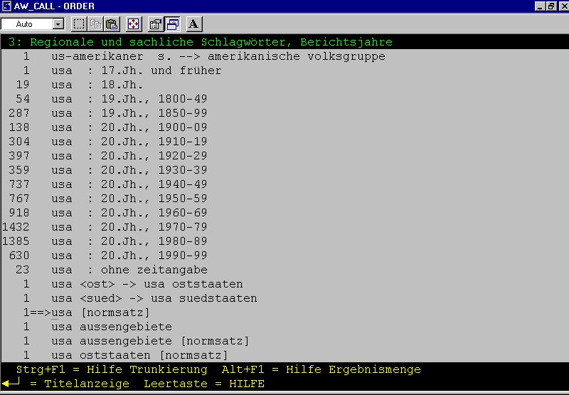 Beispiel aus dem Online-Katalog der Bibliothek