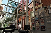 FES Library, newspapers and magazines in the reading room