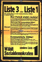 "Liste 3 oder Liste 1. Ein ernstes Wort an die kommunistischen W�hler in letzter Stunde"