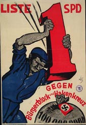  "Liste 1 SPD. Gegen B�rgerblock und Hakenkreuz"